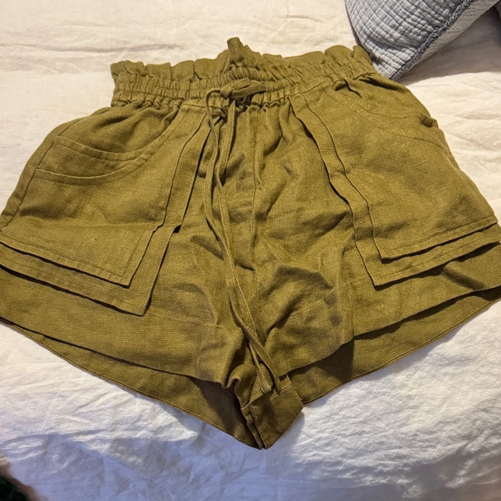 Olive Green Women's Shorts